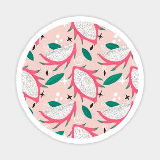 Pink dragon fruit pattern Magnet